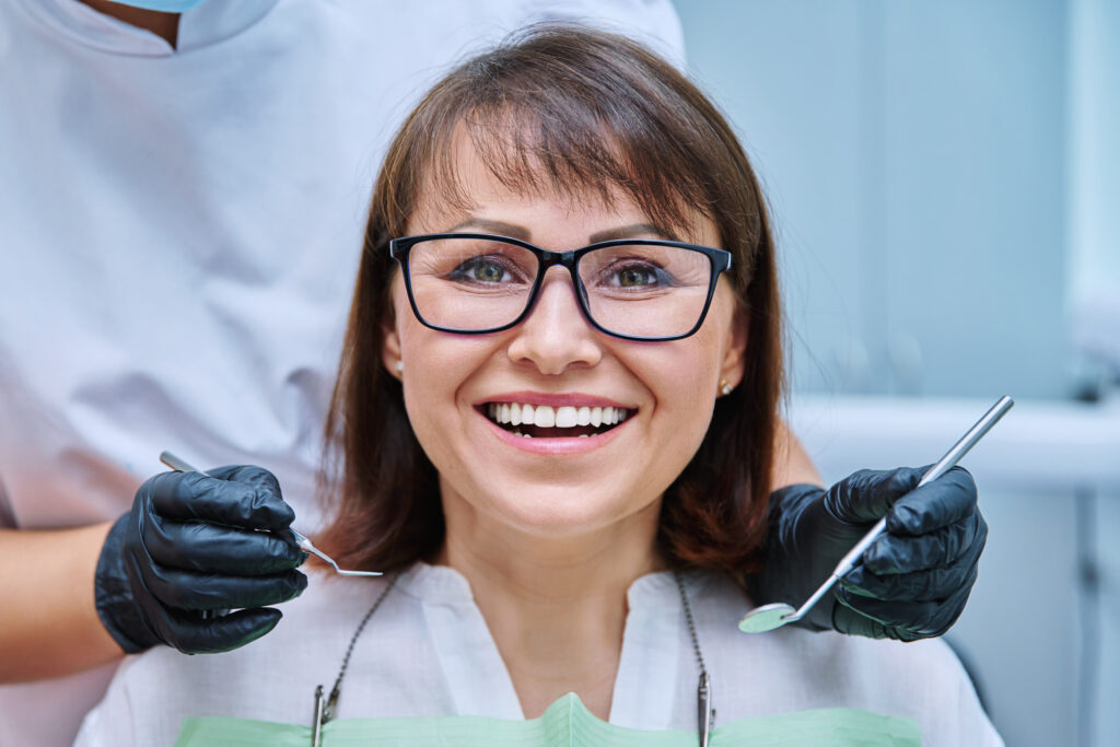 Older Woman Smile Glow-Up After Cosmetic Dentistry